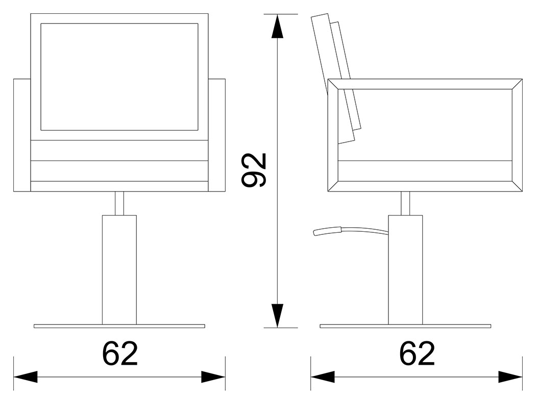 Fauteuil de Coiffure INDUSTRIAL