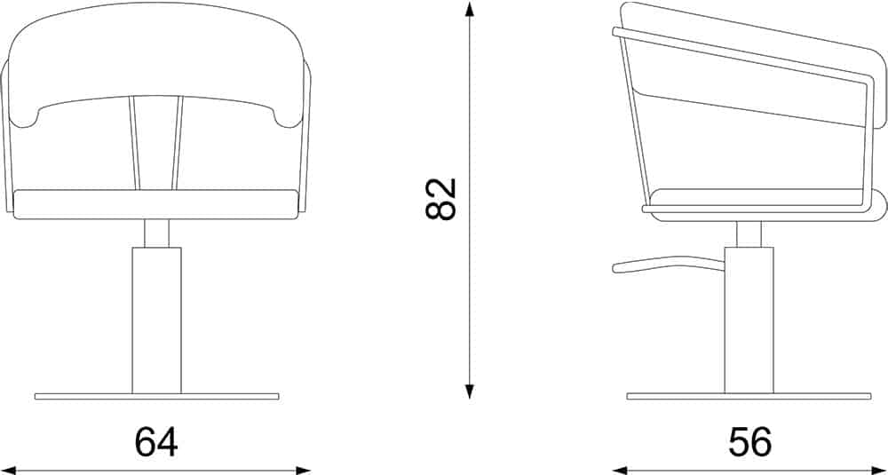 Fauteuil de Coiffure POSH Black