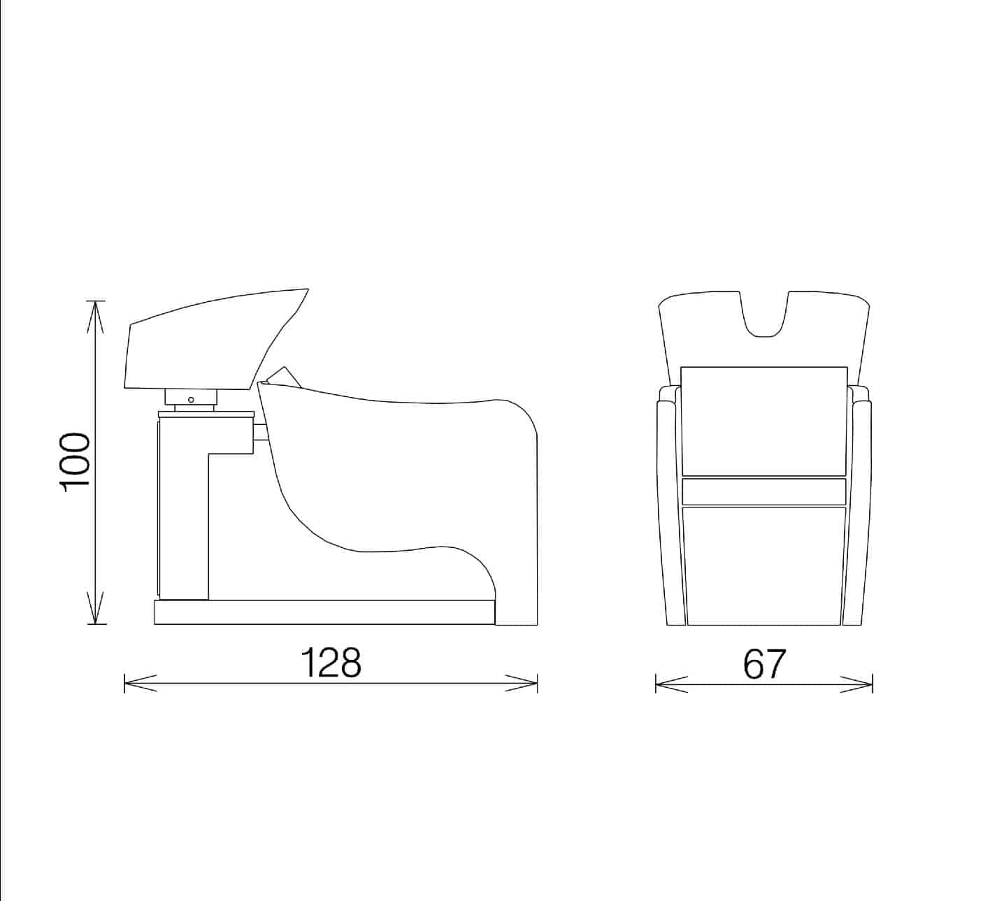 Fauteuil de Lavage CURVE
