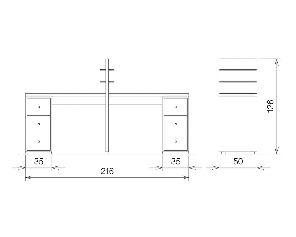 Table de Manucure GRACE DOUBLE