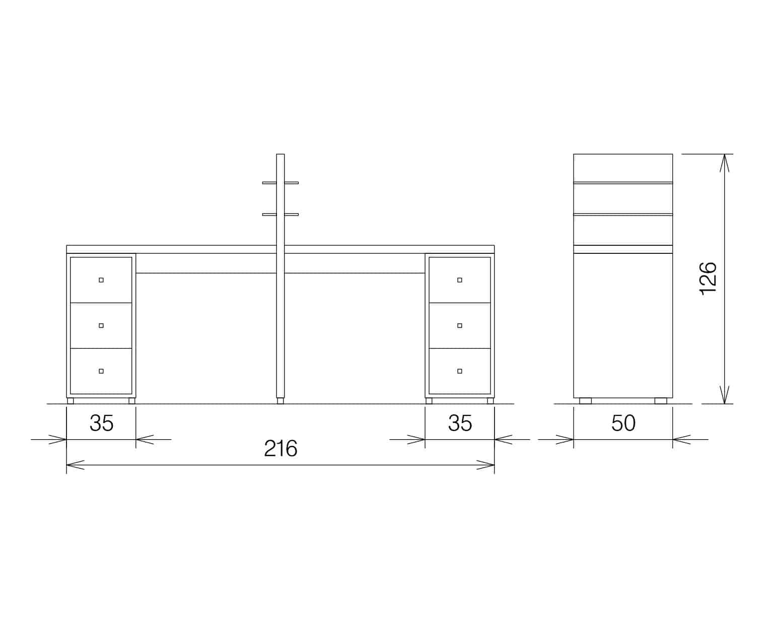 Table de Manucure GRACE DOUBLE