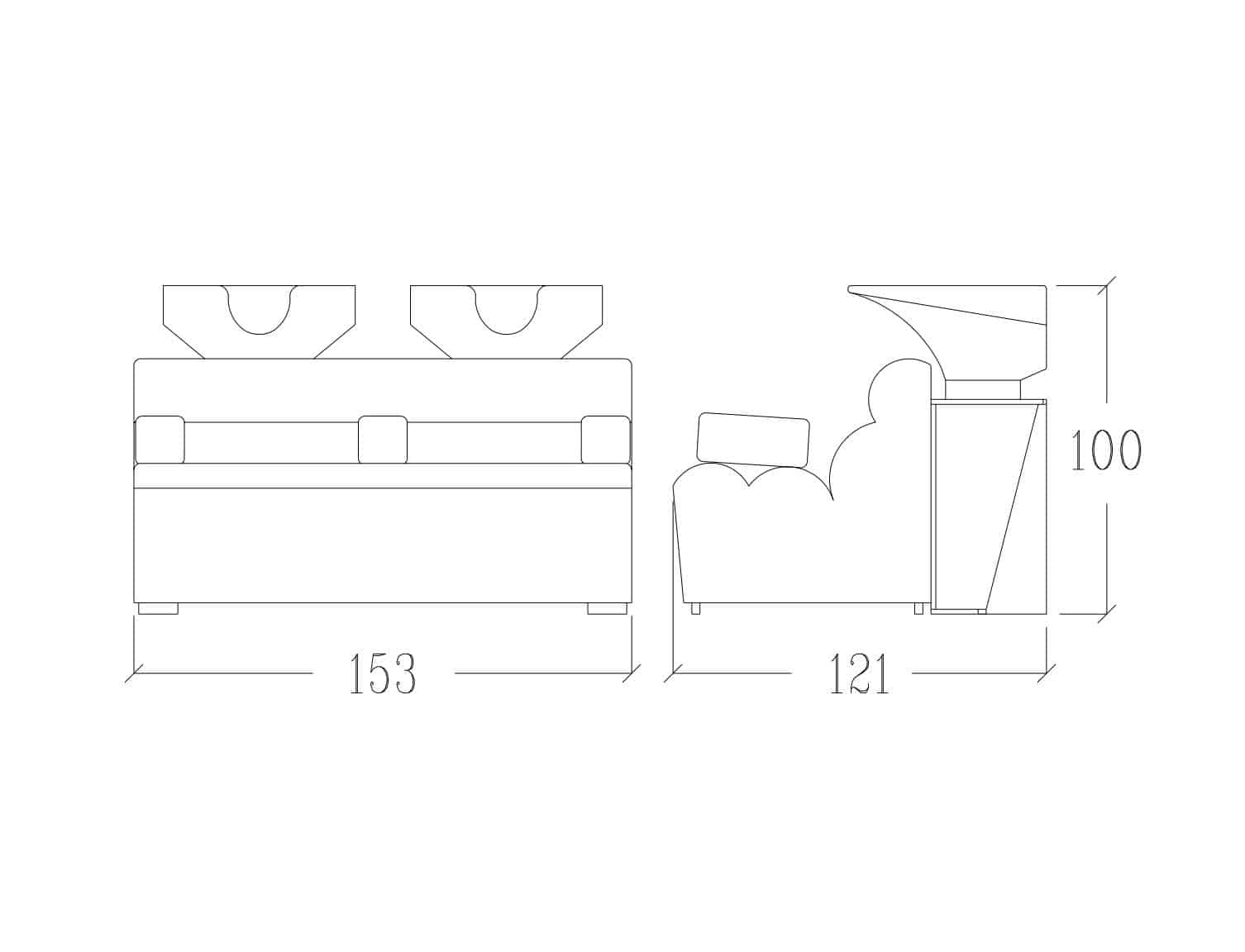 Fauteuil de Lavage NAPOLEONE