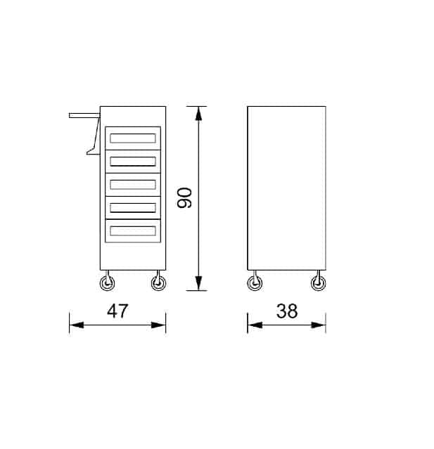 Chariot de Coiffure OZZY