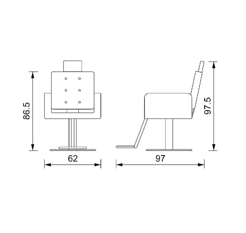 Fauteuil de Coiffure EVA