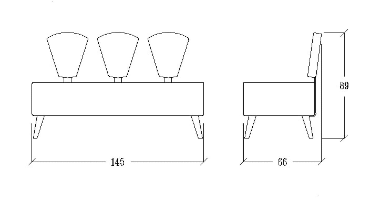 Canapé d'Attente STAR3