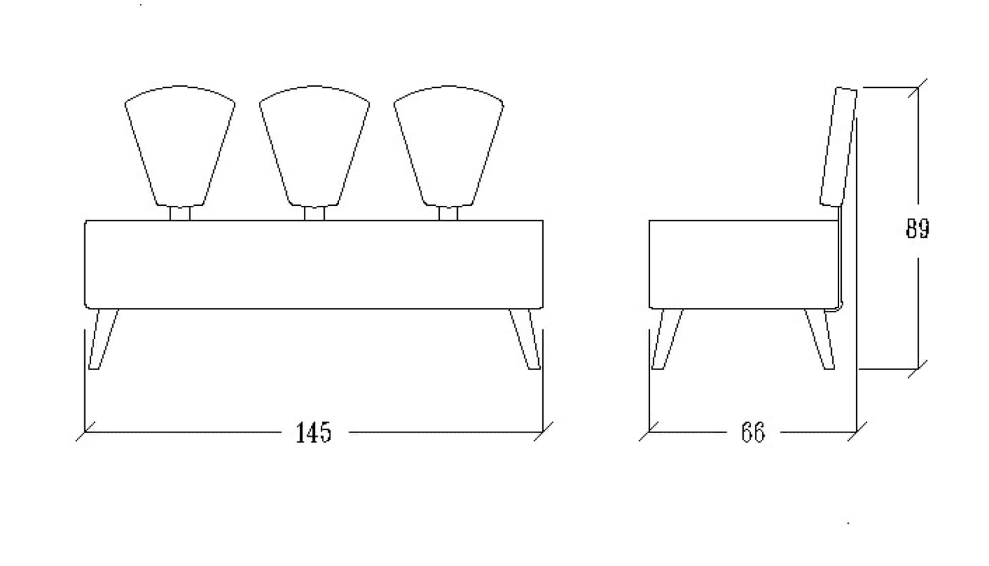 Canapé d'Attente STAR3